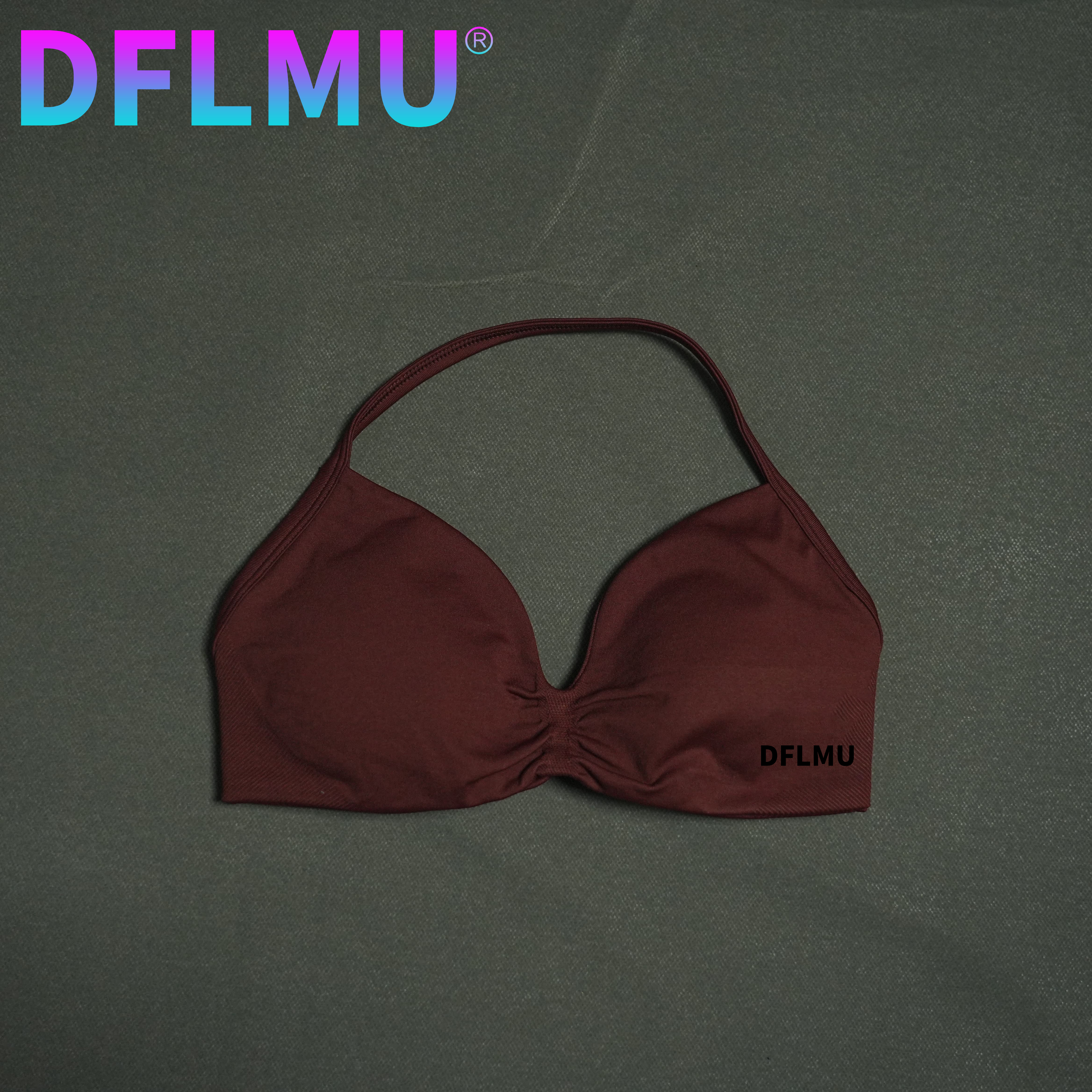 DFLMU Women Halter Sports Bra  - Aquatic Sports Bra ulasan dan harga